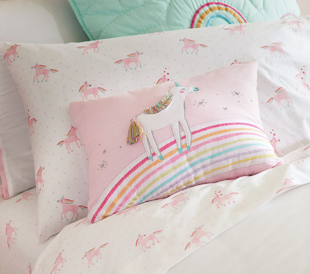 Organic Unicorn Rainbow Sheet Set